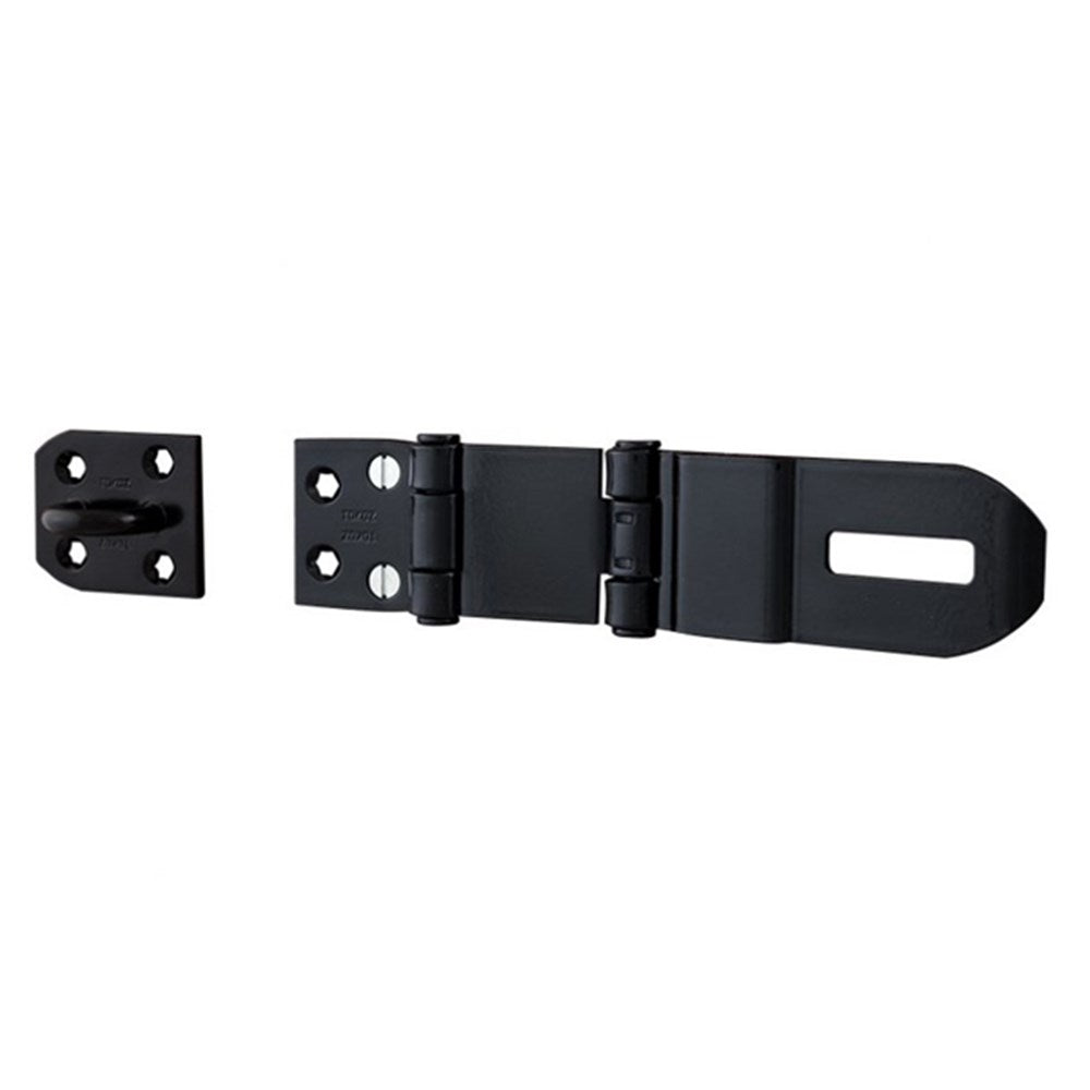 TOKOZ LRG HASP & STAPLE P110/II/205 (205mm x 56mm) BLK DP Tokoz