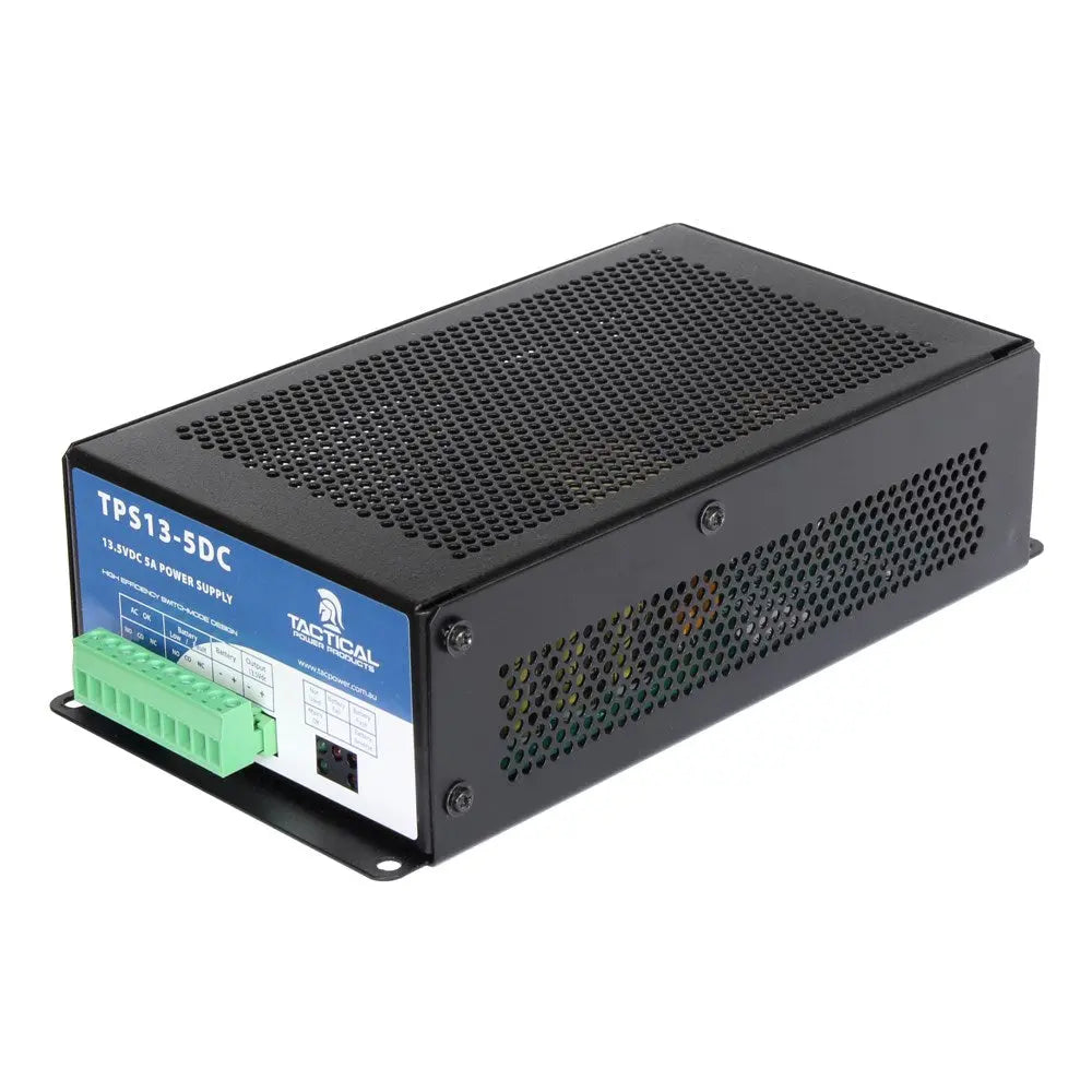 Tactical 13.5VDC 5Amp Power Supply plus 1.4Amp Battery Charging - TPS13-5DC Tactical