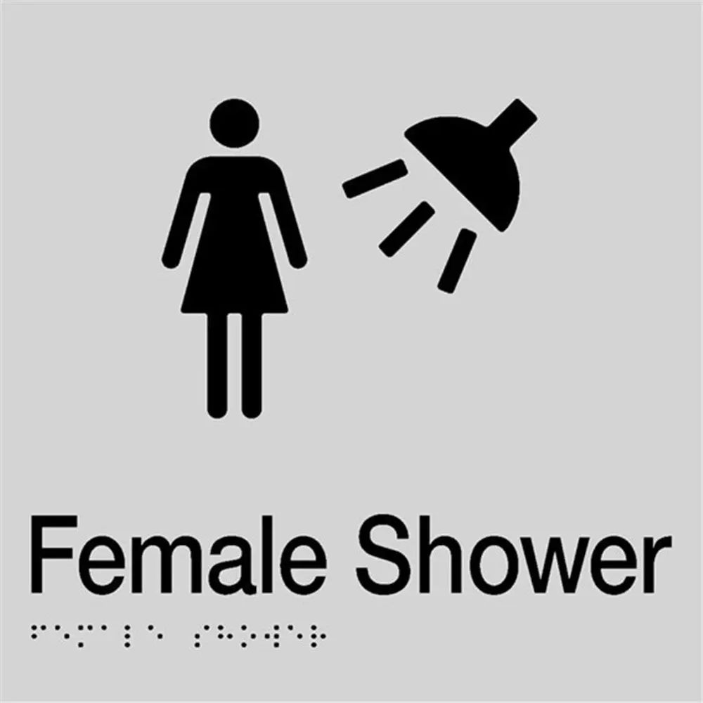 TTSM SIGN FEMALE SHOWER SIL/BLK TTSM