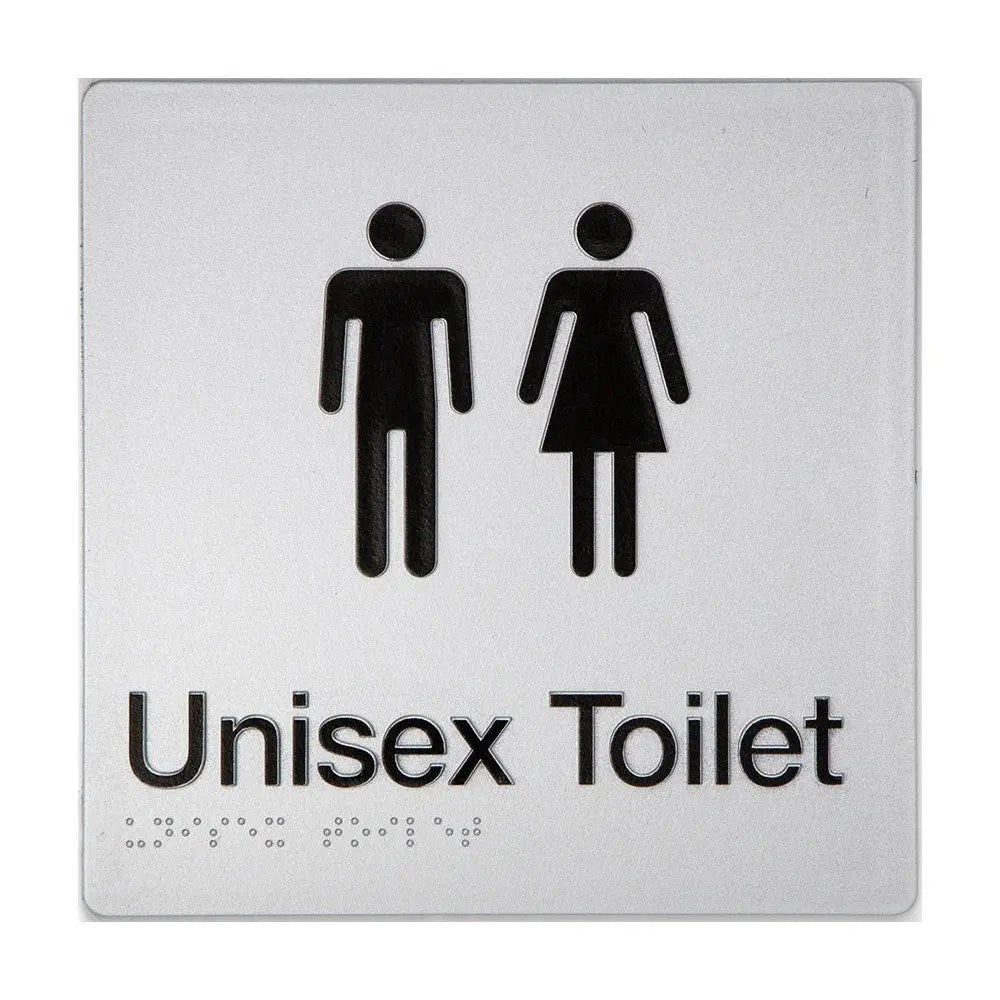 TTSM SIGN MALE/FEMALE TOILET BLK/SIL TTSM