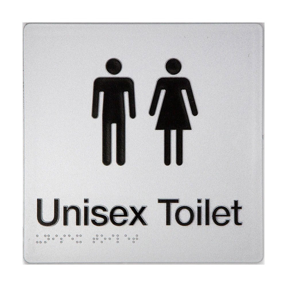 TTSM SIGN MALE/FEMALE TOILET BLK/SIL TTSM