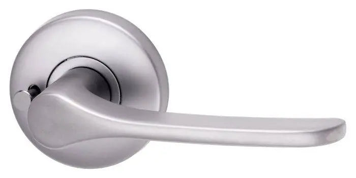 VELOCITY PRIVACY SET & 34 LEVER TP in sleek silver finish, ideal for residential doors. Modern leverset design for privacy and style.
