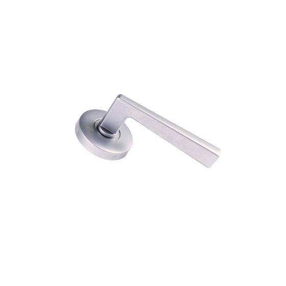 VELOCITY DUMMY HALF SET & 28 LEVER TP residential leverset in a sleek silver finish, ideal for modern door hardware applications.