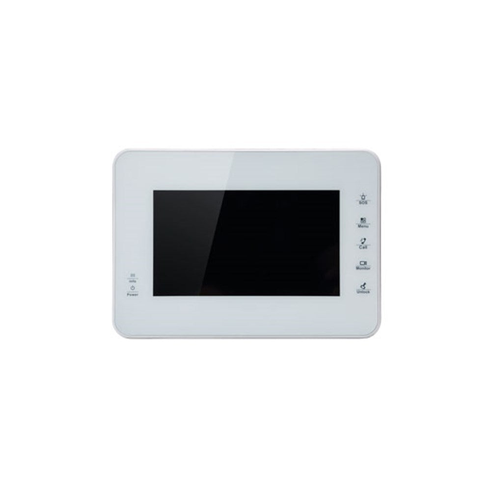 Dahua IP Indoor 7inch Residential/Apartment Intercom Touch Screen Monitor, White, requires VTNS1060AA or 12VDC Connection - DHI-VTH1560BW Dahua