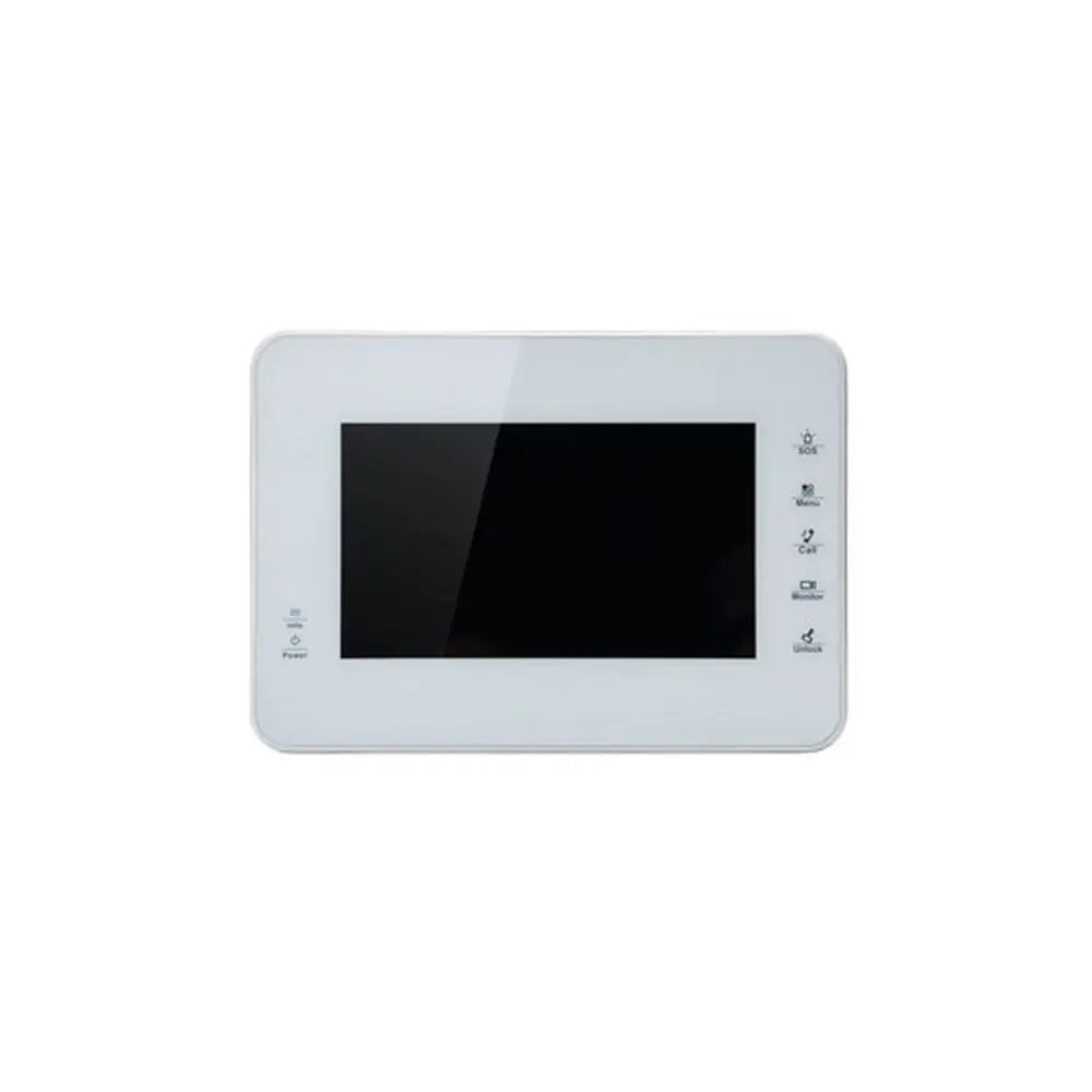 Dahua IP Indoor 7inch Residential/Apartment Intercom Touch Screen Monitor, White, requires VTNS1060AA or 12VDC Connection - DHI-VTH1560BW Dahua