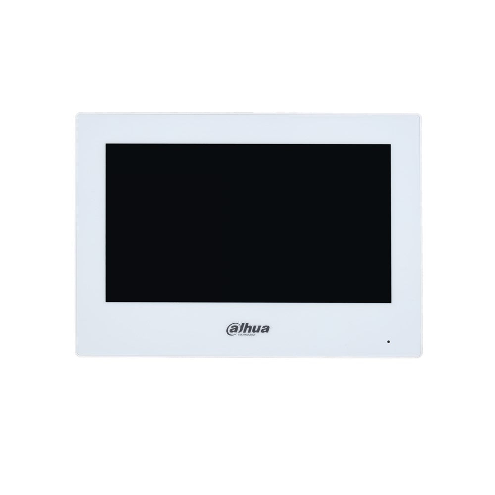 Dahua 2-Wire IP and WiFi 7inch Residential Intercom Touch Screen Monitor, White - DHI-VTH2622GW-W Dahua