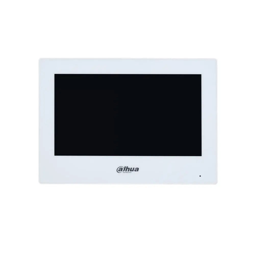 Dahua 2-Wire IP and WiFi 7inch Residential Intercom Touch Screen Monitor, White - DHI-VTH2622GW-W Dahua