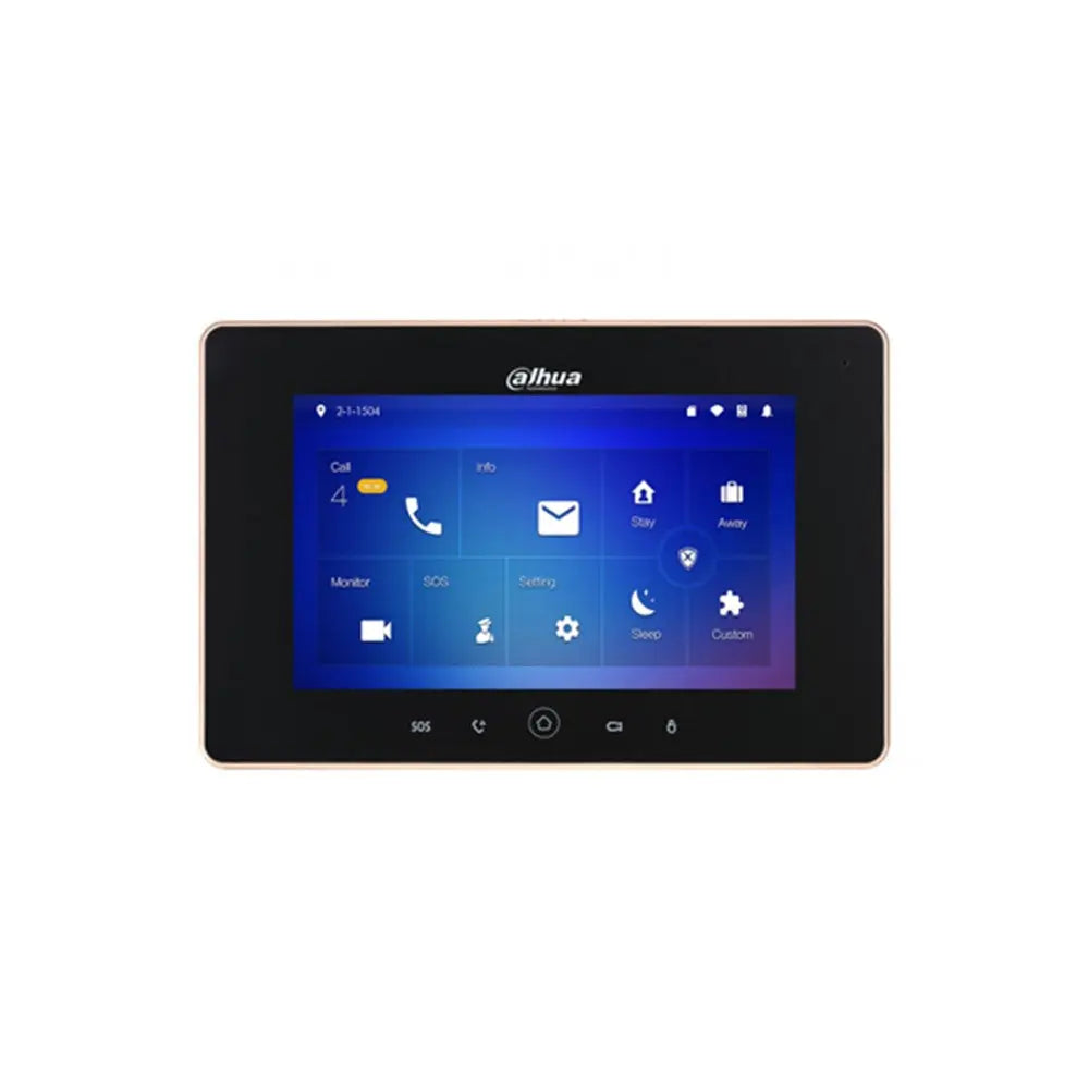 Dahua IP WiFi Indoor 7inch Residential Intercom Touch Screen Monitor, Black - DHI-VTH5221D Dahua