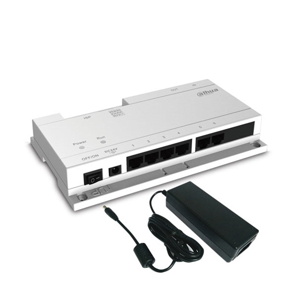 Dahua IP Intercom 6 Port PoE Switch, *Power supply included* Dahua