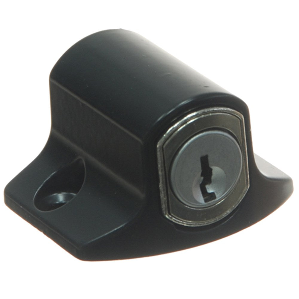 Whitco Mini Push Lock CYL4 Profile for Sliding Windows in Black - W2208117C4 Whitco