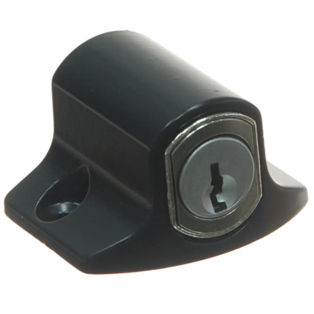 Whitco Mini Push Lock CYL4 Profile for Sliding Windows in Black - W2208117C4 Whitco
