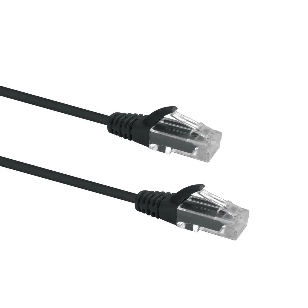 Datamaster CAT6 UTP Black Slim Patch Cable, 50cm - W2650SLIBLK Datamaster