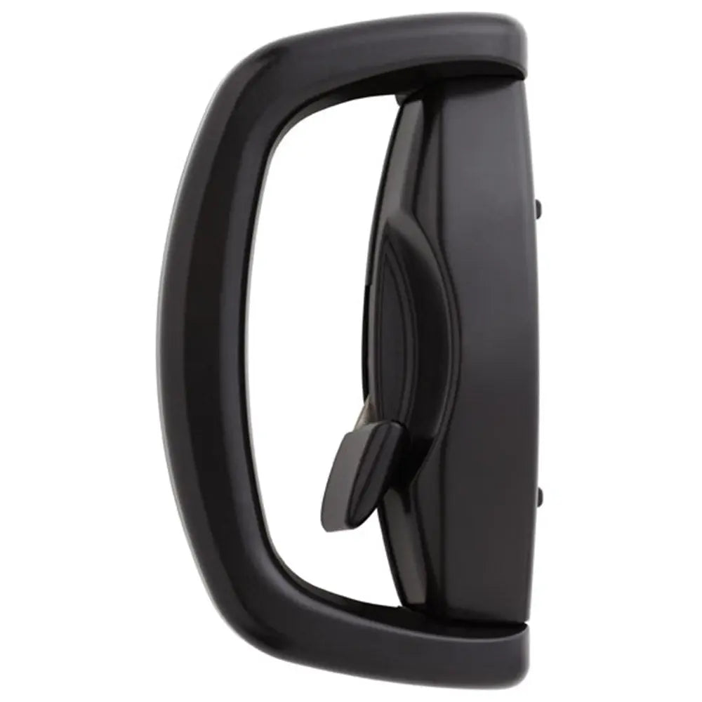 Whitco Blaxland Sliding Door Lockset with External LW4 Cylinder Offset Handle and Universal Strike in Black - W502017 Whitco