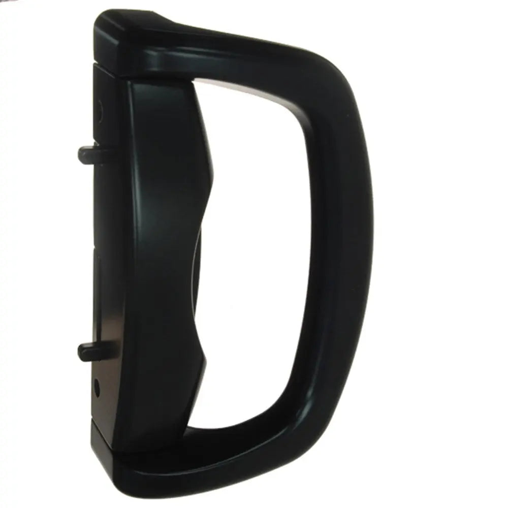 Whitco Blaxland Sliding Door Dummy Lockset with Offset Outer Pull and 14mm Strike in Black - W502317 Whitco