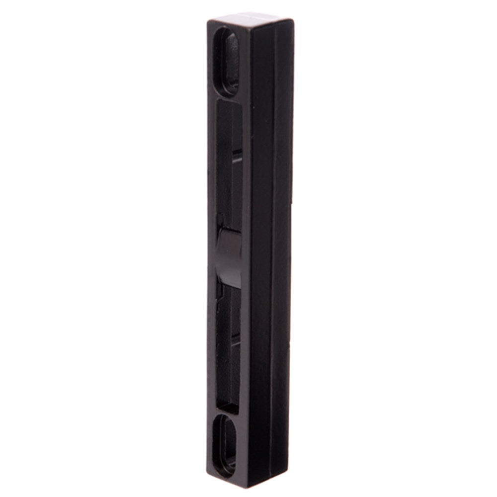 Whitco Sliding Door Lock Strike 17.5mm Face Fix in Black - W565517 Whitco