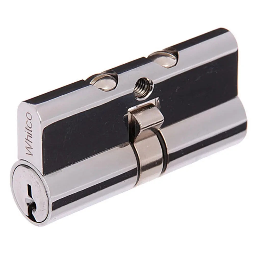 Whitco Euro Double Cylinder LW4 Profile KD with Lazy Cam Chrome Plate 62.5mm - W841200 Whitco