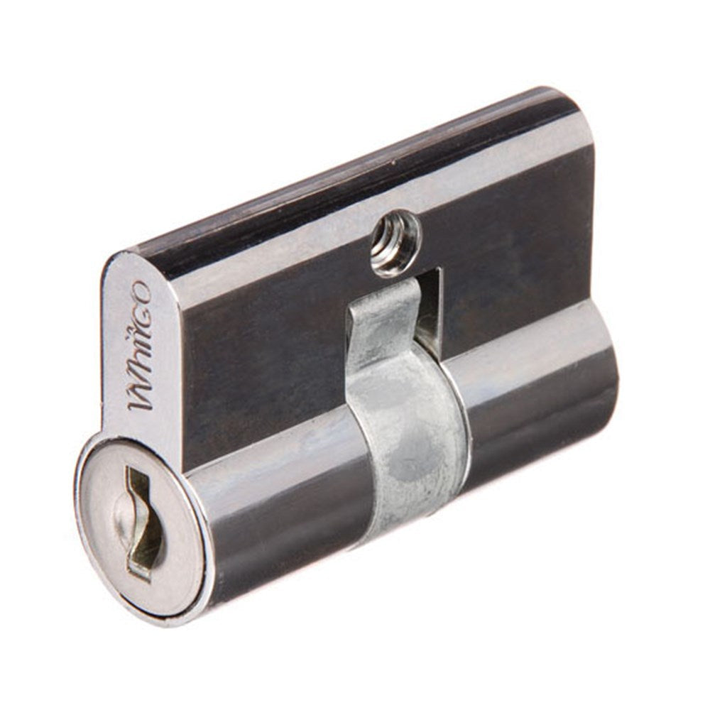 Whitco Euro Double Cylinder LF24 Profile KA in Groups of 10 with Lazy Cam Chrome Plate 46mm - W843500 Whitco