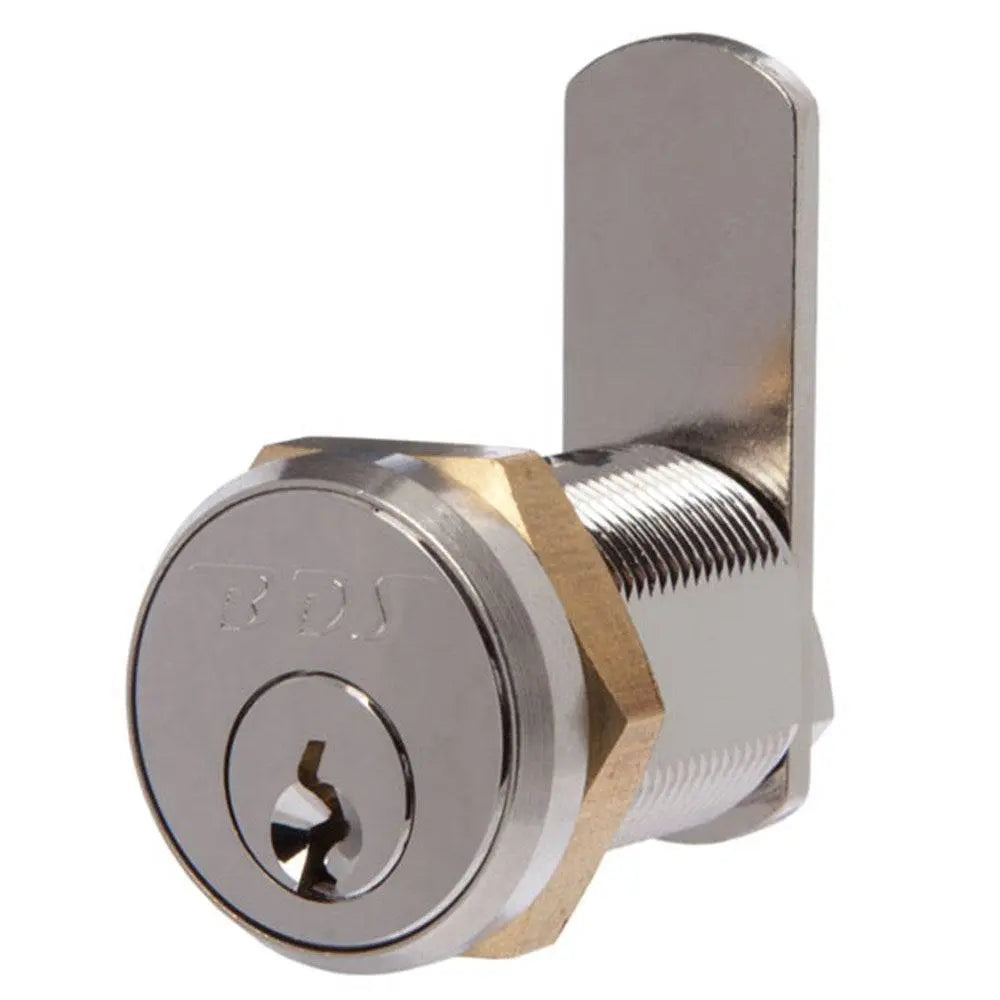 BDS CAM LOCK 25MM - Western Power Lock in chrome finish with 2 keys, ideal for Synergy and Alinta Gas access. Durable cam lock for utility enclosures.
