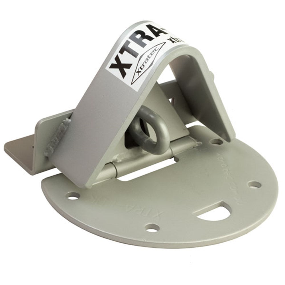XTRA LOK 2A EXT ROLLER DOOR ANCHOR WITH SEMI CIRCULAR PLATE POWDER COATED SS Xtratec