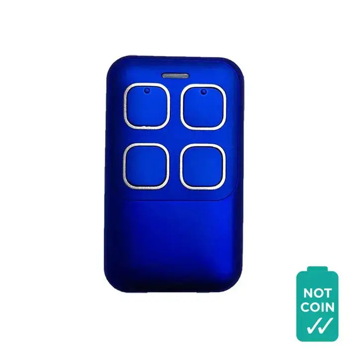 'CENTURION / AVANTI Compatible' REMOTE - Non-Genuine garage door remote with four buttons in blue. Compatible with CENTURION/AVANTI operators.