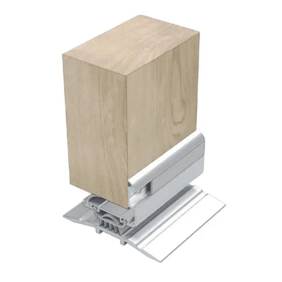 DOOR BOTTOM SWEEP SEAL 40W FACE MNT 1000 SIL with aluminum and rubber components, designed for weatherproofing and sealing door bottoms.