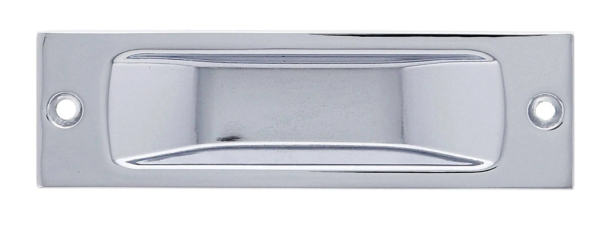 Lenlok Flush Pull with Screws, 115 X 34MM, Single, Chrome Plate