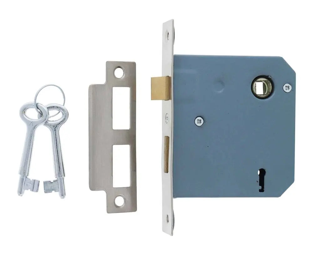 Lenlok 1309 Mortice Lock, 60mm backset, Keyed Alike A key, Boxed, Stainless Steel