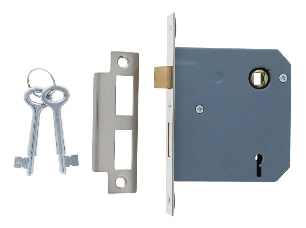Lenlok 1309 Mortice Lock, 60mm backset, Keyed Alike E key, Boxed, Stainless Steel