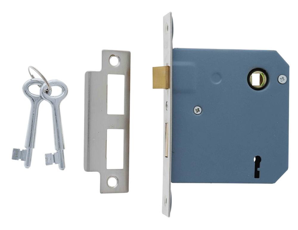Lenlok 1309 Mortice Lock, 60mm backset, Keyed Alike F key, Boxed, Stainless Steel