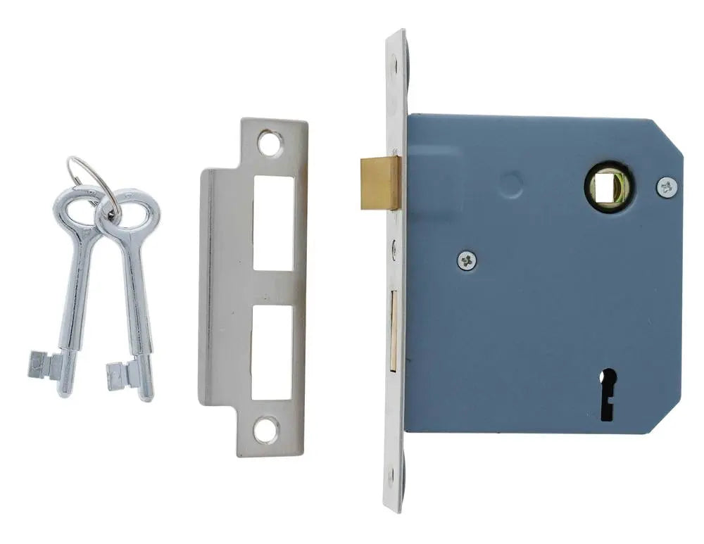 Lenlok 1309 Mortice Lock, 60mm backset, Keyed Alike F key, Boxed, Stainless Steel