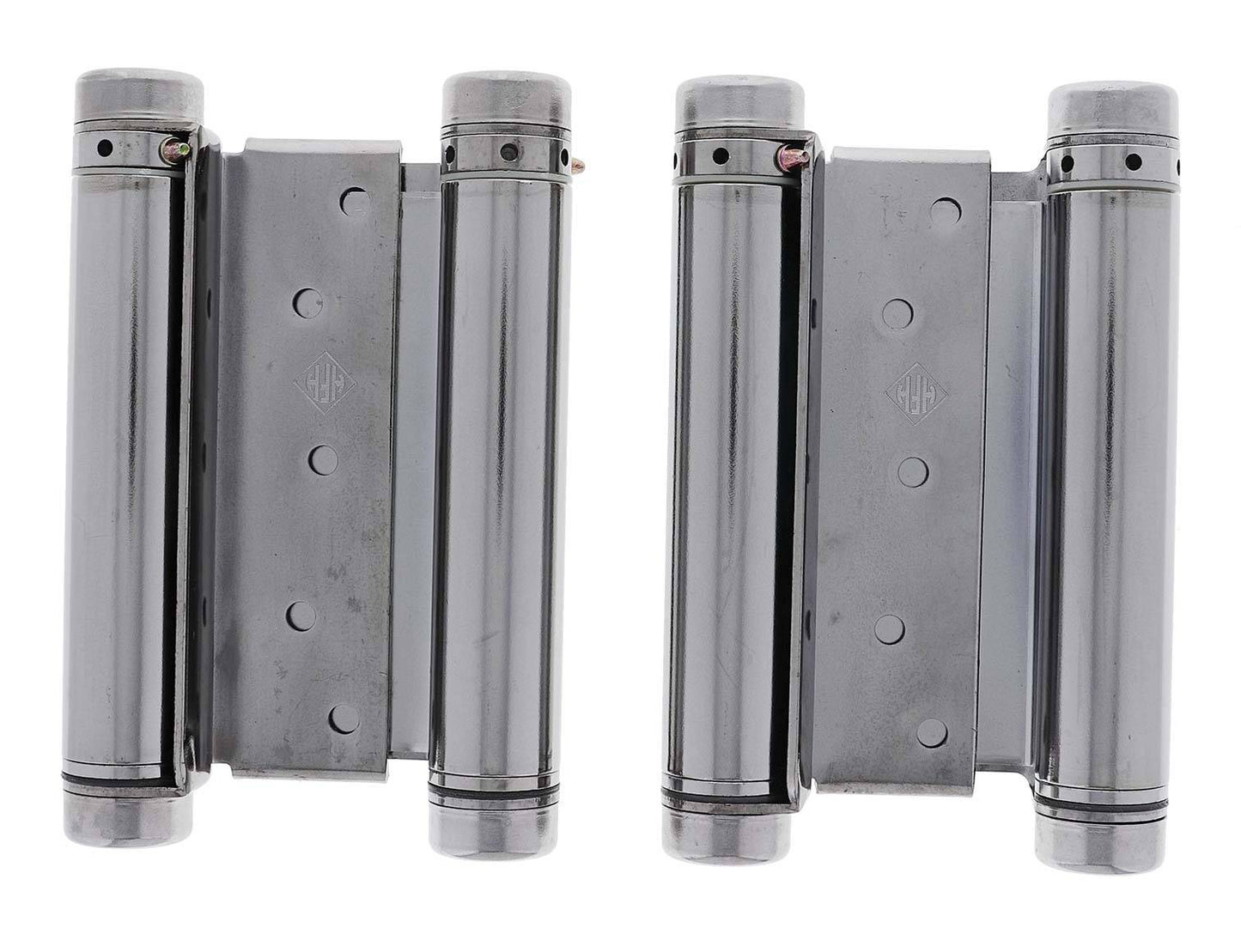 Lenlok Double Action, 150MM Spring Hinge, Pair, Chrome Plate