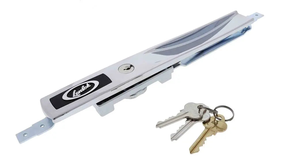 Lenlok 4369 Long Single Grip Face Roller Door Lock, 4 pin, C4 Keyed Alike KA1,