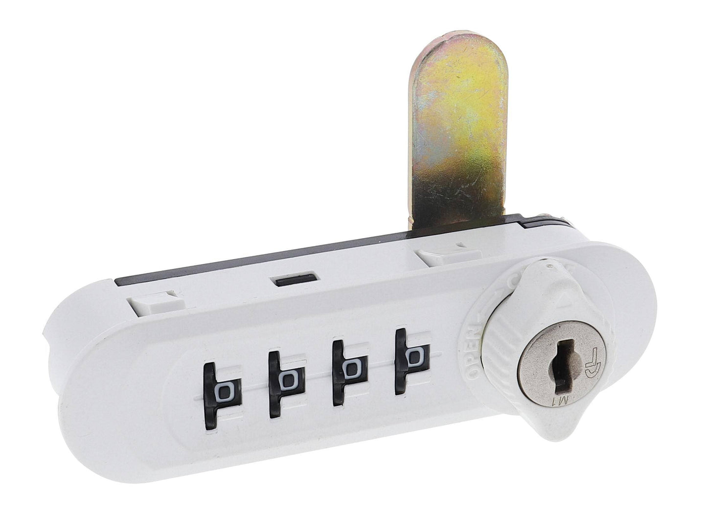 CL 4 Dial, Left hand combo lock, White