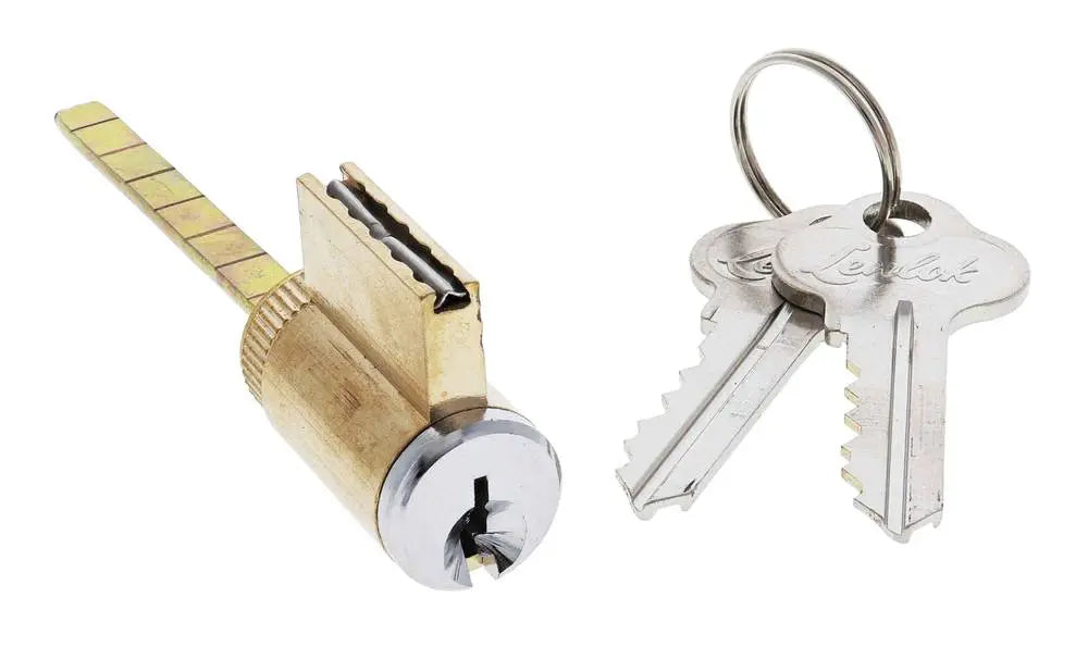 Lenlok Sliding Cylinder, 5 pin, C4 Keyed Alike KA52414, Chrome Plate Boxed