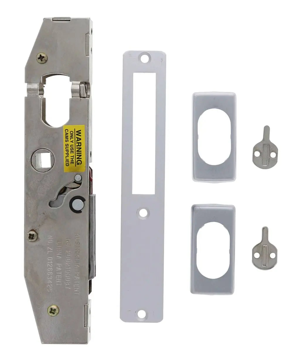 Lenlok C-702, Hinged door, Long Throw, 36mm Bolt, Body only, Boxed Single, Satin Chrome