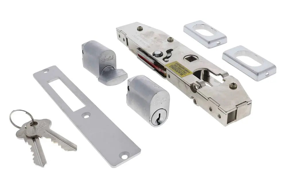 Lenlok C-702, Hinged door, Short Throw, 22mm Bolt, Cylinder and turn, Boxed Single, Satin Chrome