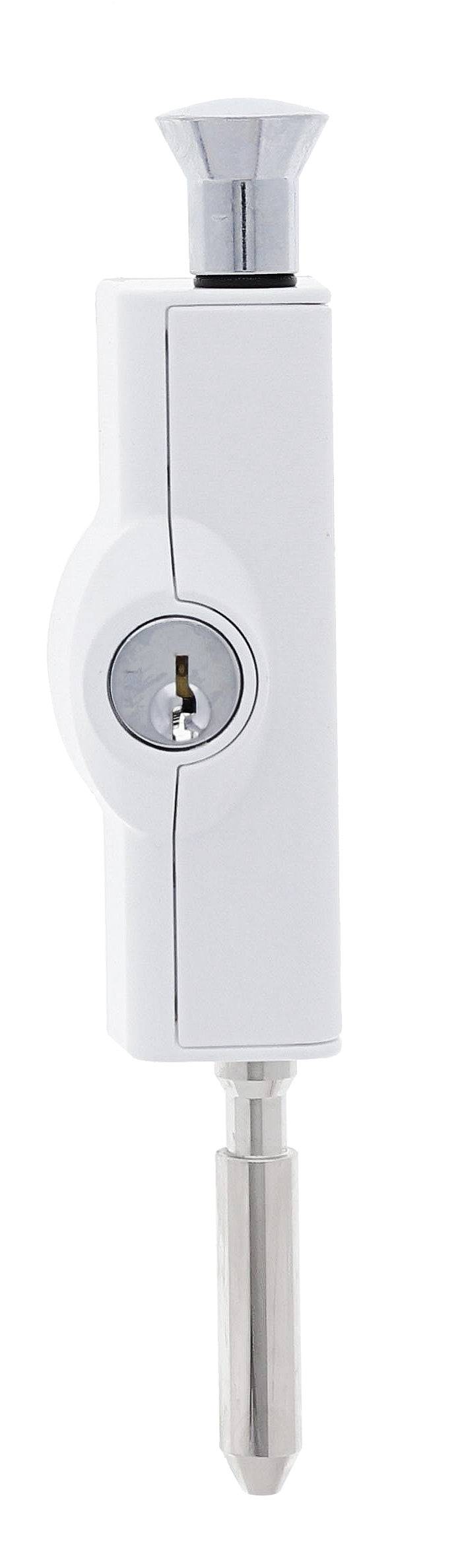 Carbine CBS C500 Wafer Patio Bolt, C4 Wafer Keyed Alike KA2, Poly Bag, White