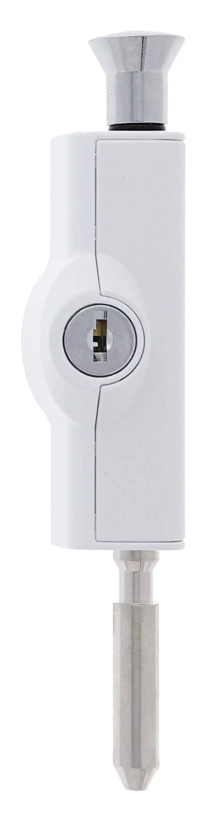 Carbine CBS C500 Wafer Patio Bolt, LF Keyed Alike KA1, Poly Bag, White