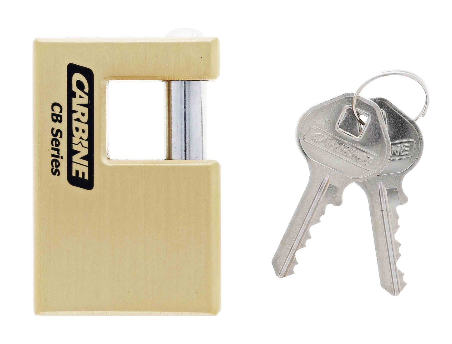 Mono block C606 63MM X 43MM Brass Padlock, 10MM x 18MM Shackle, Keyed to Differ