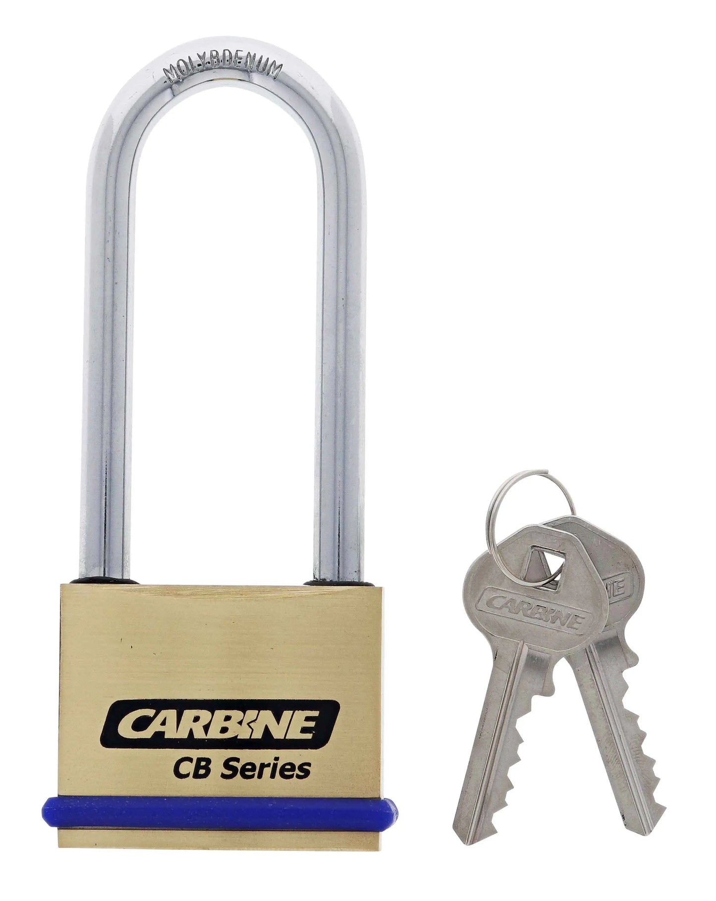 Carbine CB50 50MM Brass Padlock, 76MM x 7.9MM Shackle, Keyed Alike KA502, Boxed