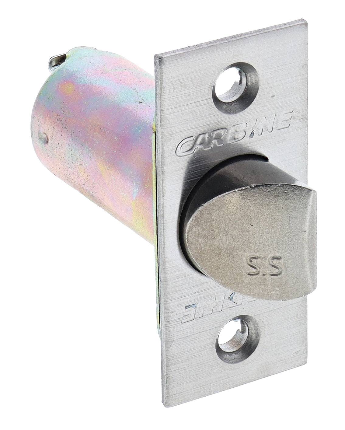 Carbine cylindrical 70mm standard passage latch stainless steel