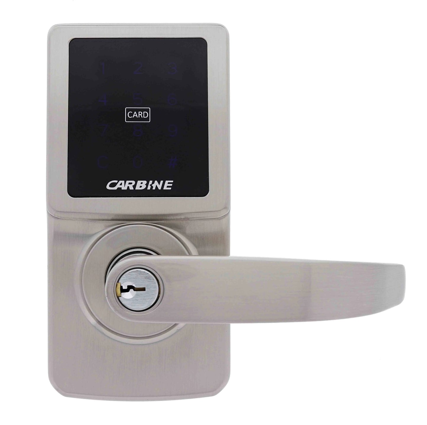Carbine CEL-3in1 Electronic Leverset, Less batteries, Boxed, Satin Nickel
