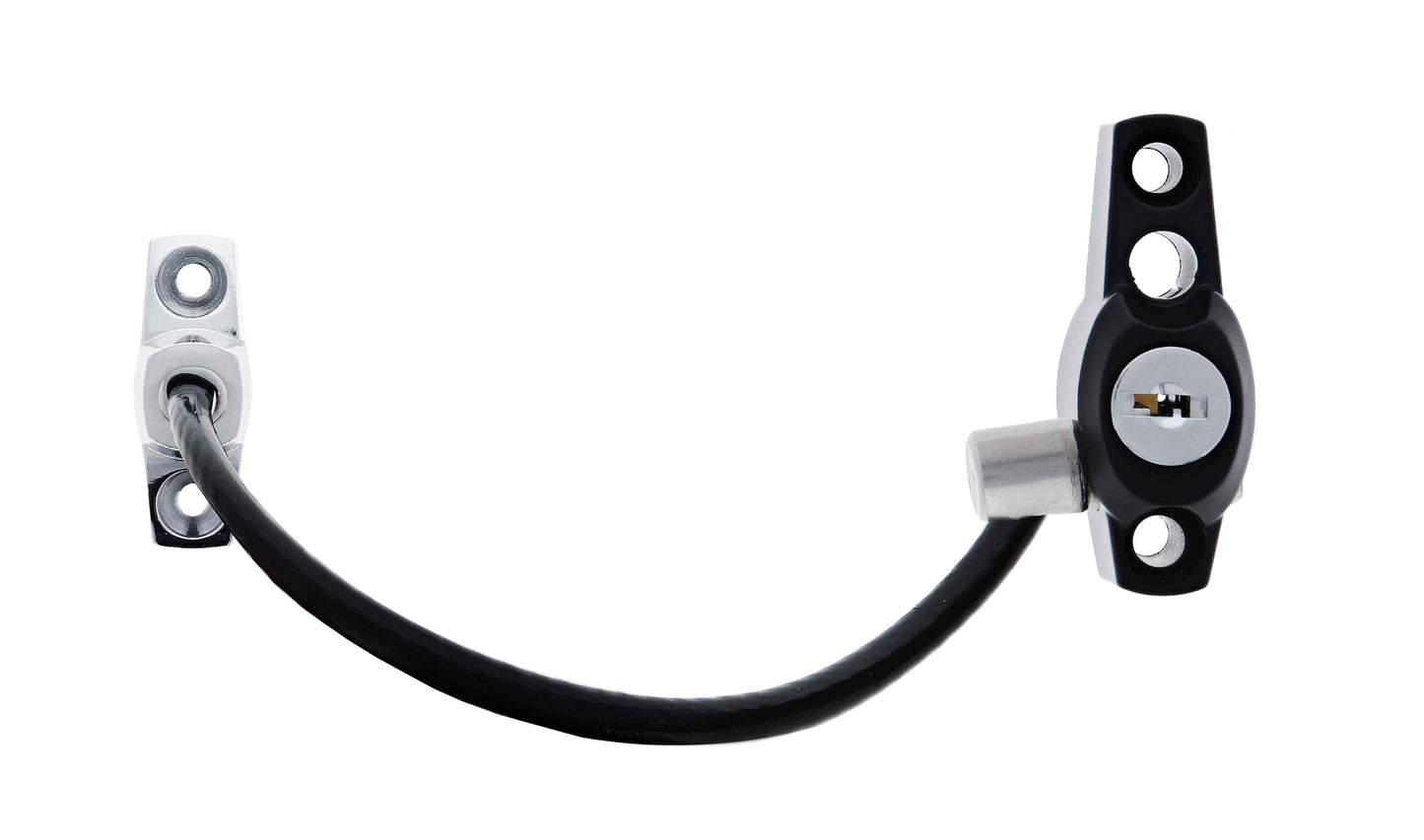 Carbine CMB Multi Bolt Lock With Cable Kit Only, LF Keyed Alike KA1, Poly Bag, Black