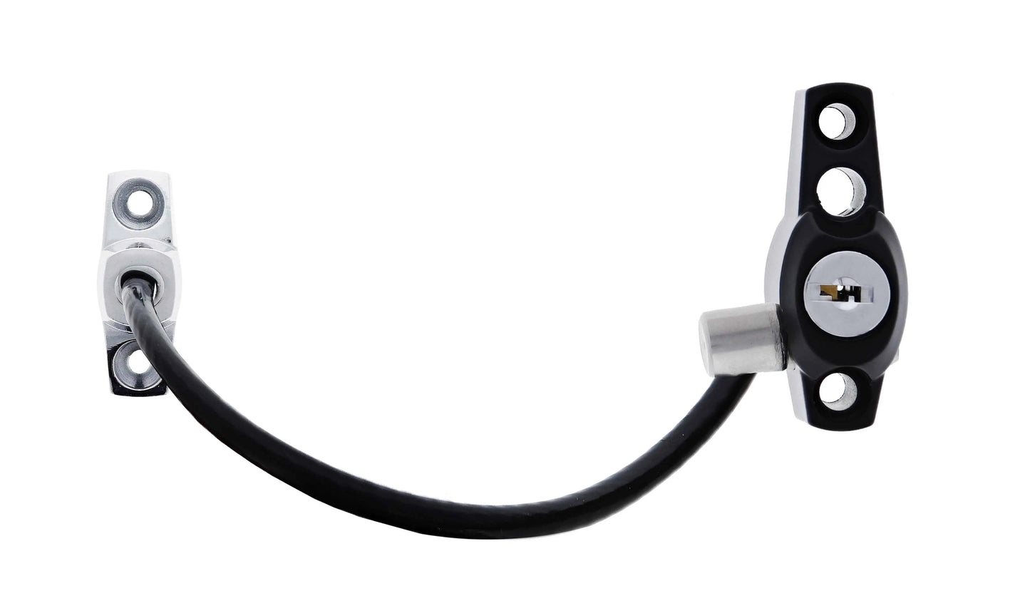 Carbine CMB Multi Bolt Lock With Cable Kit Only, LF Keyed Alike KA1, Poly Bag, Black