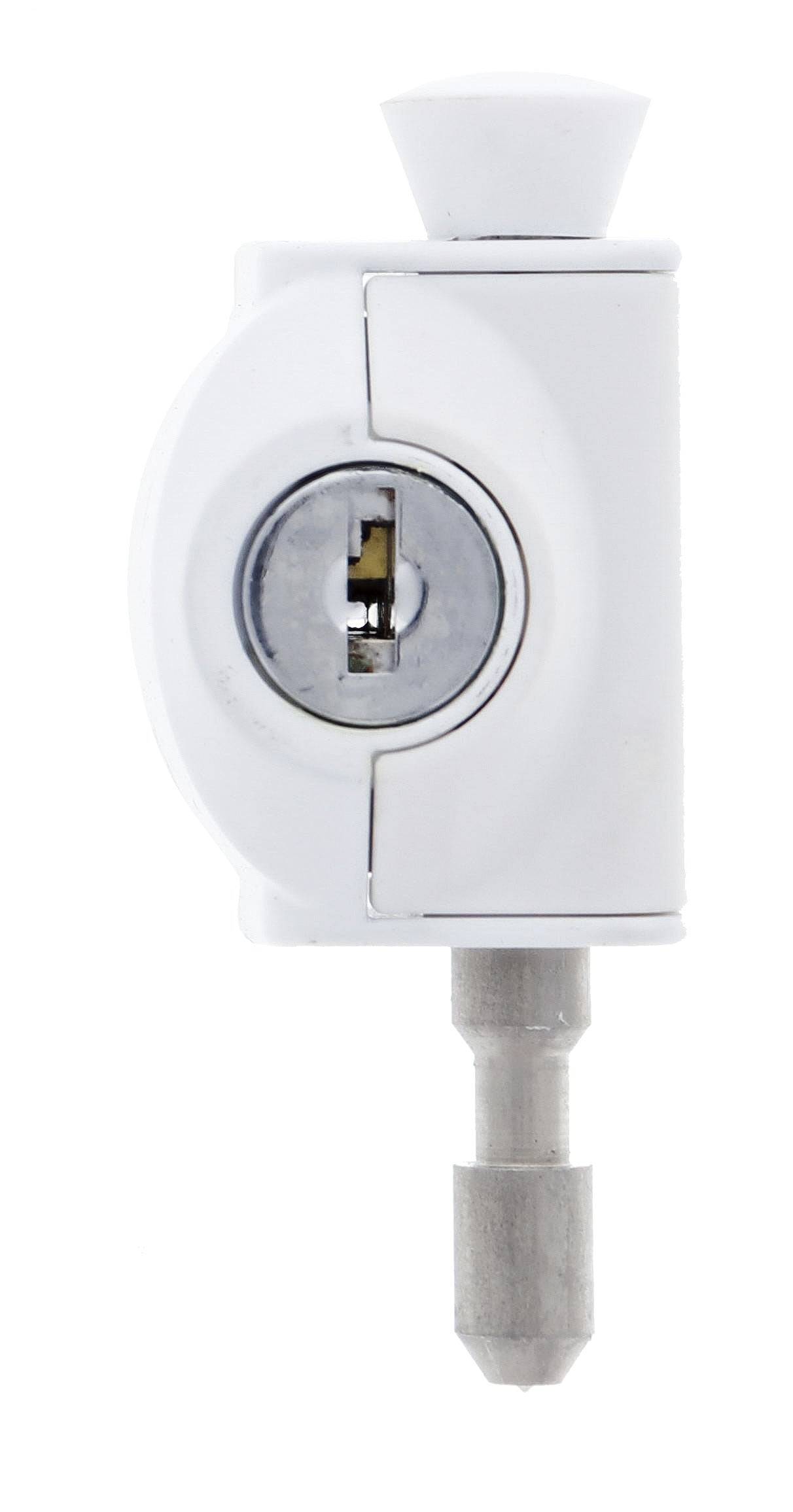 Carbine CMP Mini Push Lock, LF Keyed Alike KA1, Poly Bag, White