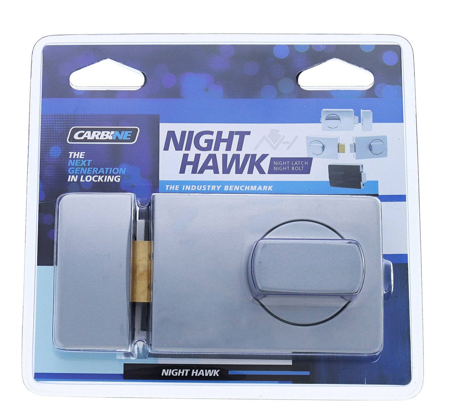 Carbine Night Hawk Secure, CRC-SC5 Cylinder, 60mm backset, Timber Strike, Display Pack, Silver