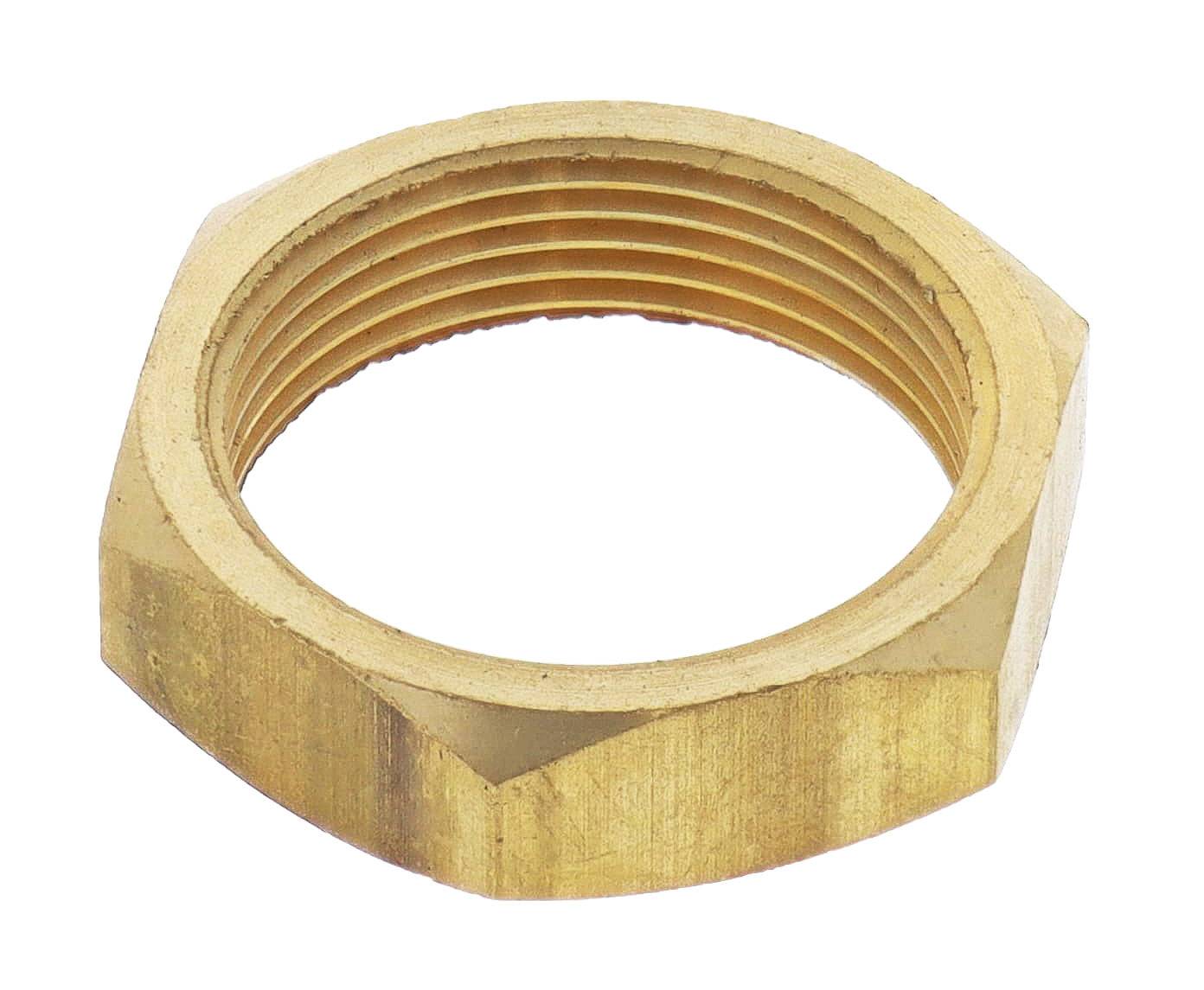 6MM CNUT for cam lock, brass hexagonal nut with internal threading for secure fastening in locking mechanisms.