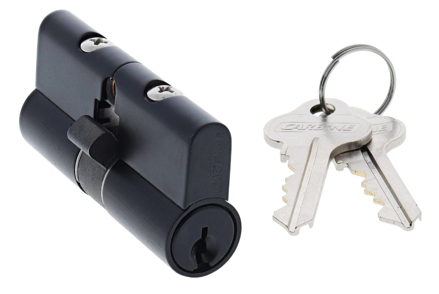 Carbine Euro Double cylinder Fixed Cam, 5 pin, C4 Keyed Alike, KA1, Boxed, Matte Black