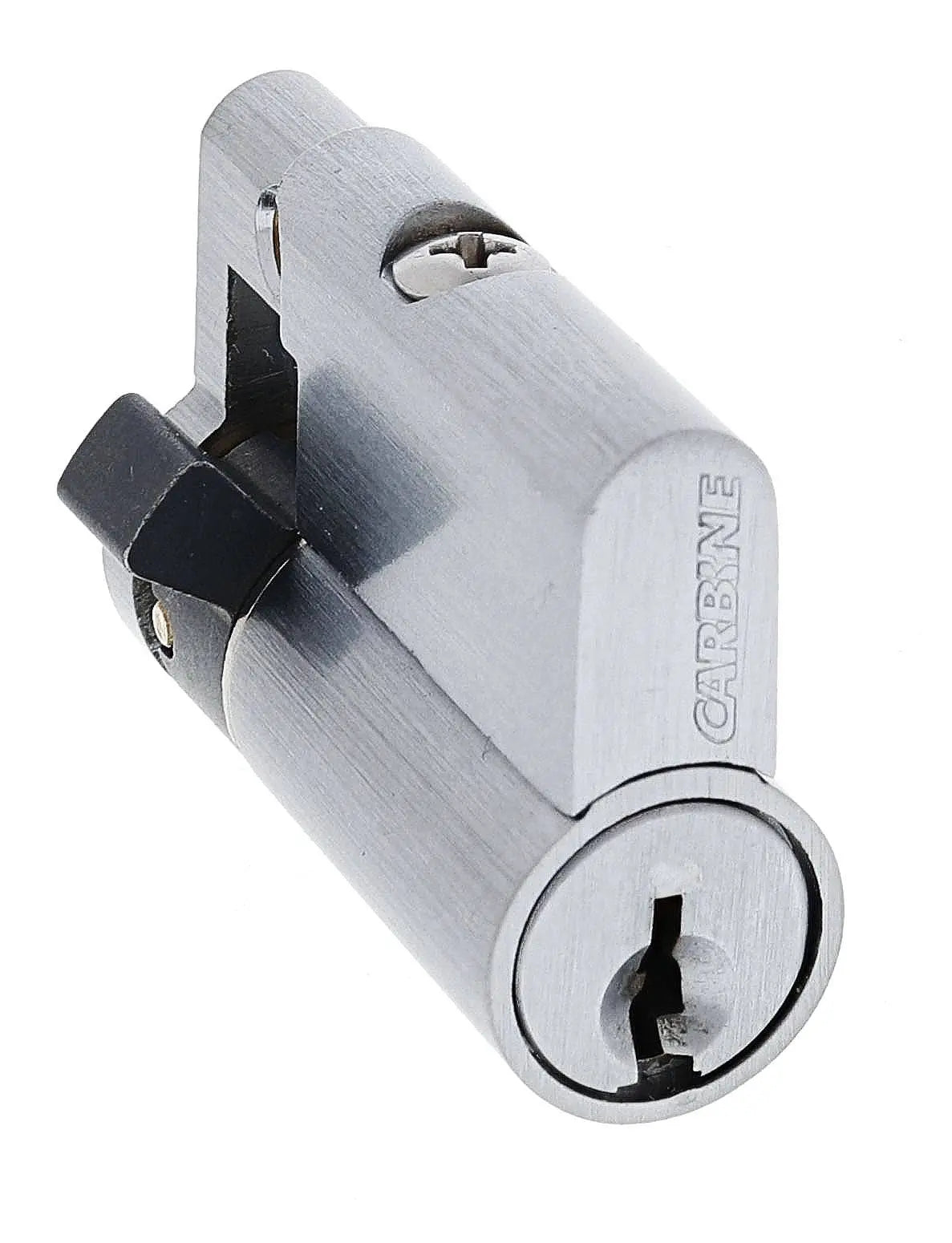 Carbine Euro Half cylinder Fixed Cam, 6 pin, C4 Keyed to Differ, , Boxed, Satin Chrome