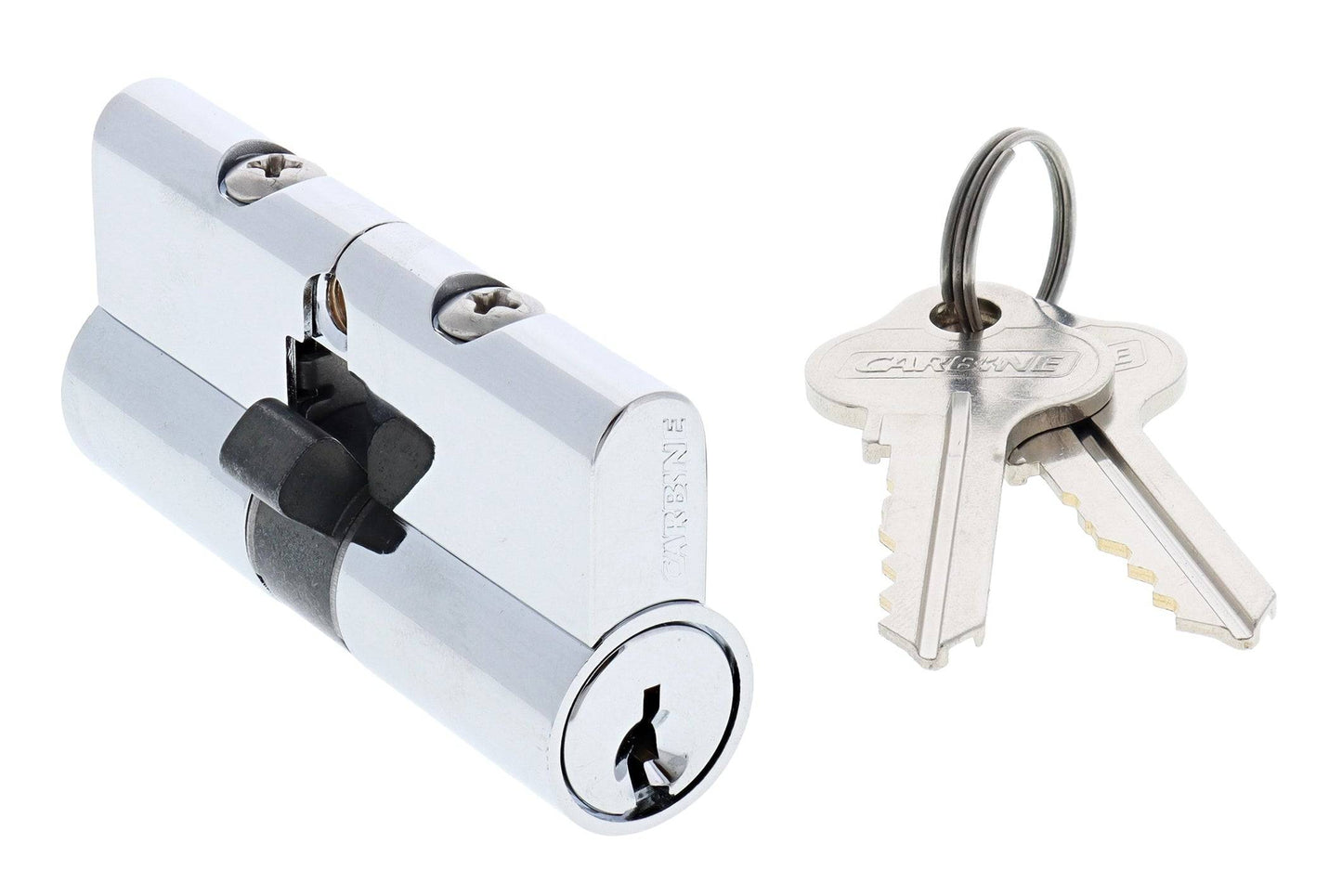 Carbine Profile Double Cylinder, Lazy Cam, 5 pin, C4 Keyed Alike RANDON GROUPS, Bulk, Chrome Plate